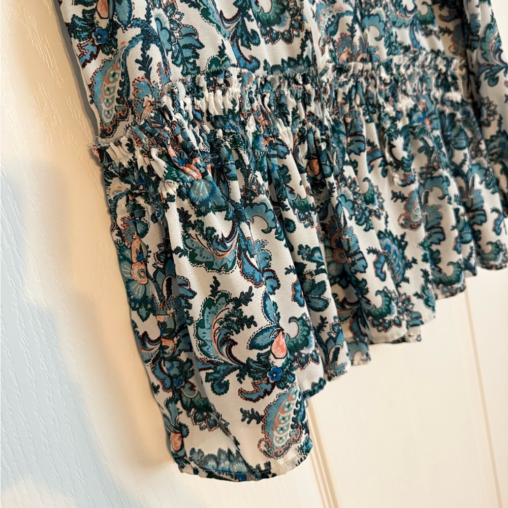 Loft Paisley Ruffle Neck Top - Picture 5 of 7